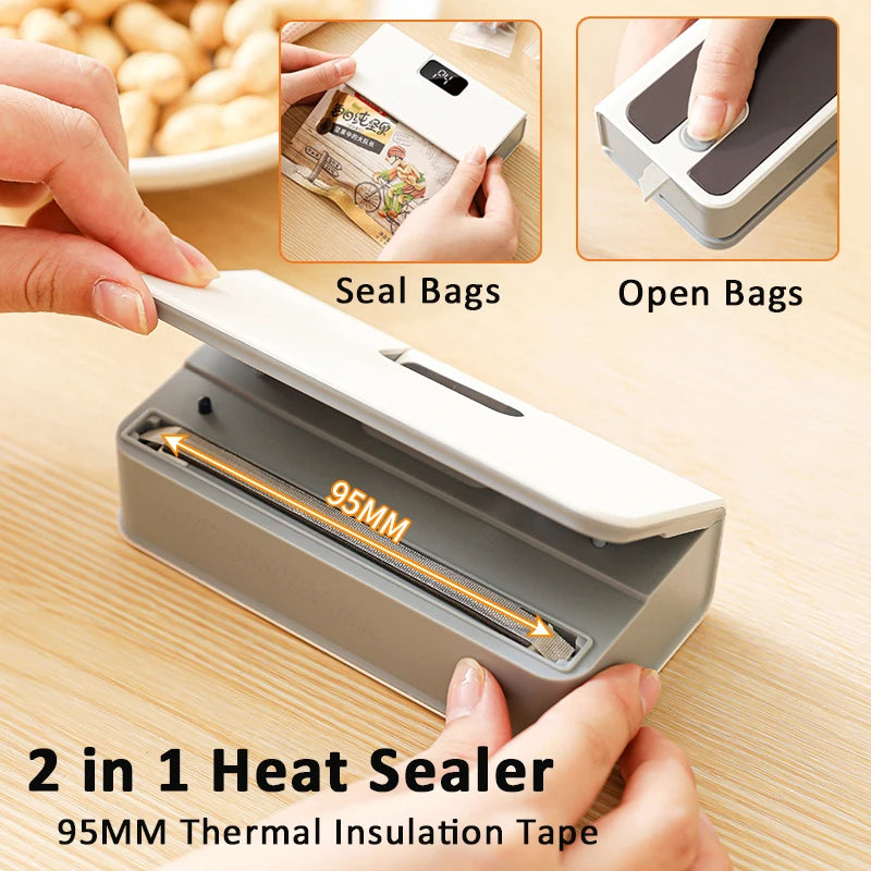 2 in 1 Portable Food Bag Sealer